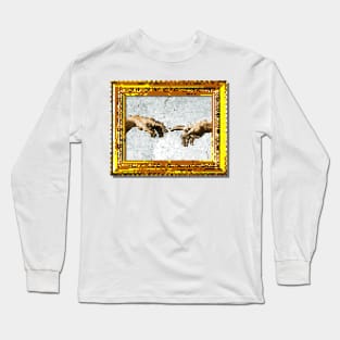 8-Bit The Creation of Adam Long Sleeve T-Shirt